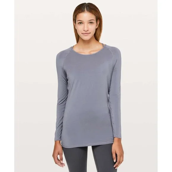 216. Lululemon Deep Stretch Cinch Top Purple US 10 - Picture 2 of 2